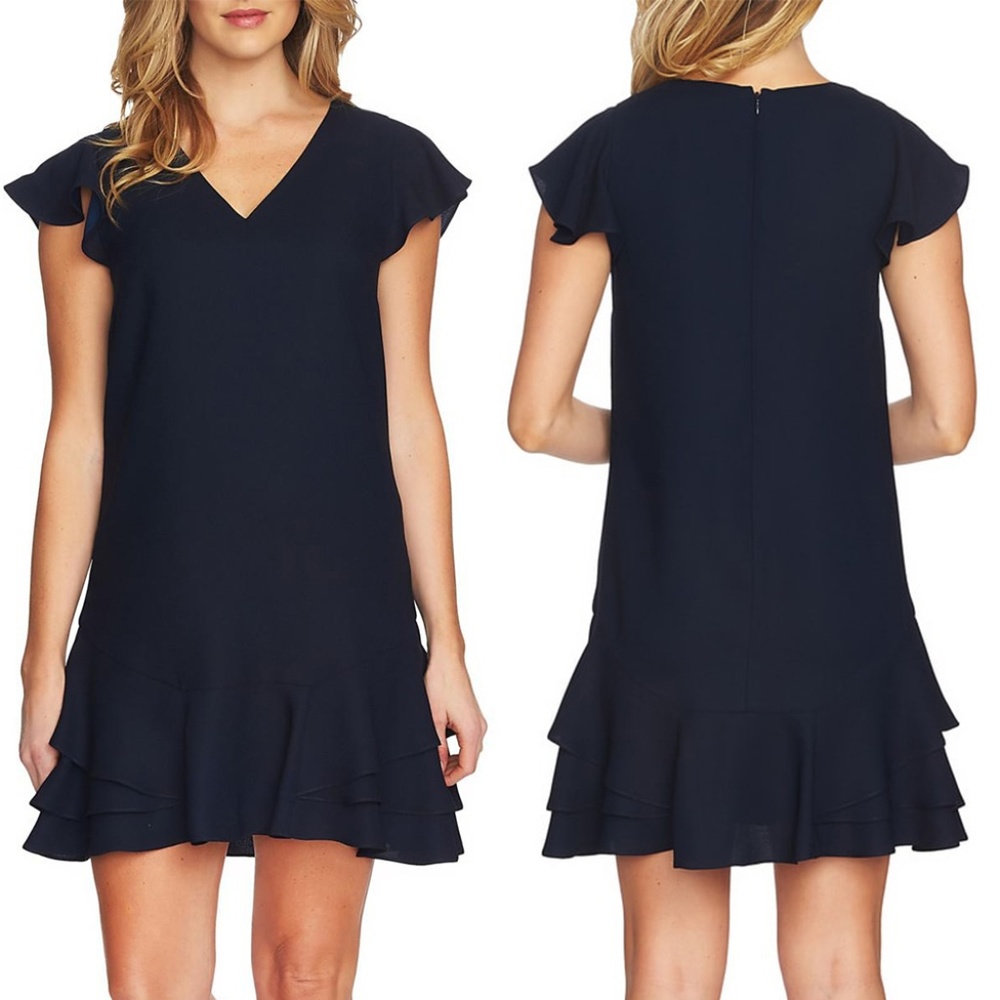 Cece Layla Ruffle Shift Dress